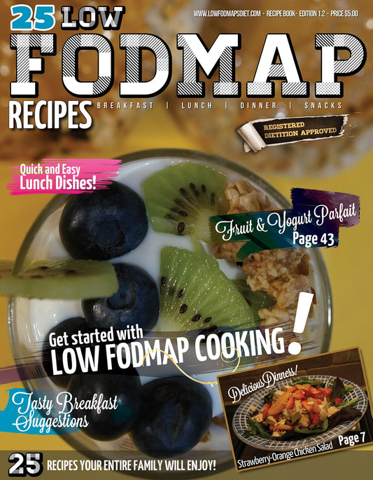 Low FODMAPs Diet 25 Recipe Cookbook (digital download)